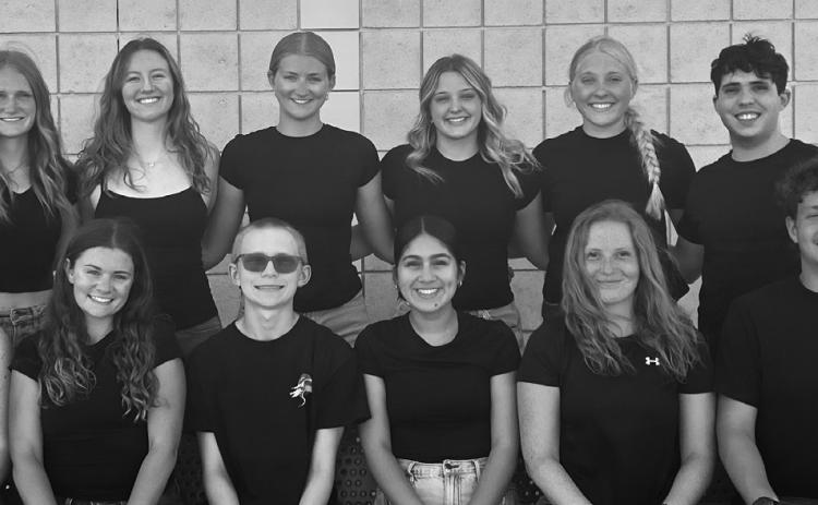 The Gothenburg city swimming pool is open for the season! The dedicated team of lifeguards who will be watching over the swimmers this year are: Front Row, from left, Molly Therrien, Emily Cornwell, Landon Feather, Alexavia Mendez, Iva Rickertsen, and Blake Rickertsen. Not pictured is Logan Feather, Mavrix Butterfield, MJ Williams, and Teague Butterfield; Back Row, Payton Stienike, Mariana Beavers, Kiarra Jonas, Greenlee Jeffries, Halsey Thomalla, and Brant Miller. (Courtesy photo)