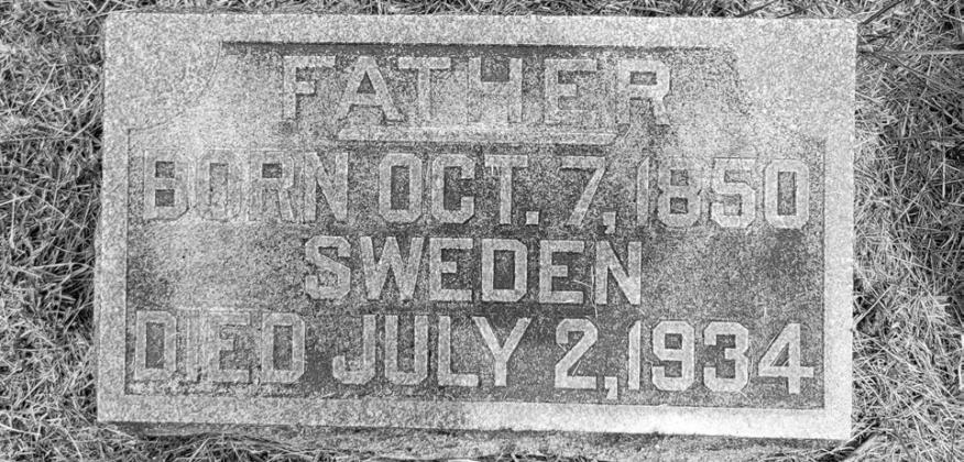 ABOVE: Clara Johannson Wahl was born in Sweden in 1848 and died from pneumonia in 1921. BELOW: Elias Wahl, born in Sweden in 1850, brought his family to America and settled in Gothenburg. He lived on the land he homesteaded until he died in 1934.