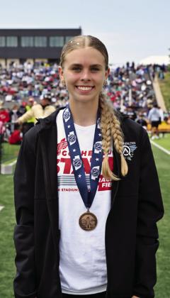 Lily Fritton, in just her freshman season for the Swedes, earned the bronze medal in high jump at the NSAA High School State Track &amp;amp; Field Championships.