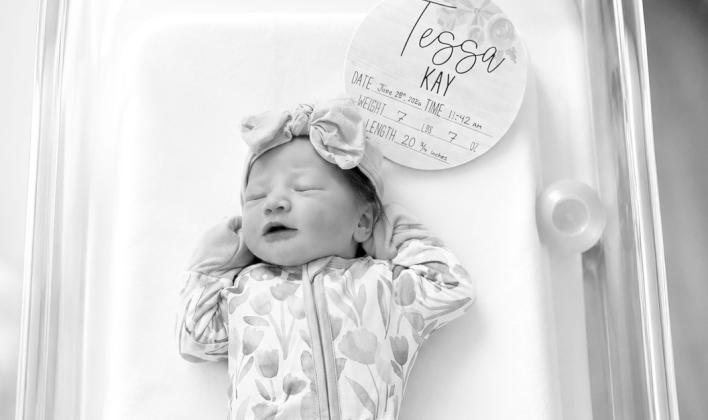 Tarynn and Joey Craft of Gothenburg announce the birth of a daughter on June 28, 2026, at Kearney Regional Medical Center. Tessa Kay Craft entered the world at 11:42 a.m. weighing 7 pounds 7 ounces. Grandparents are Brad and Deanna Miller of Gothenburg and Dave and Penny Craft.