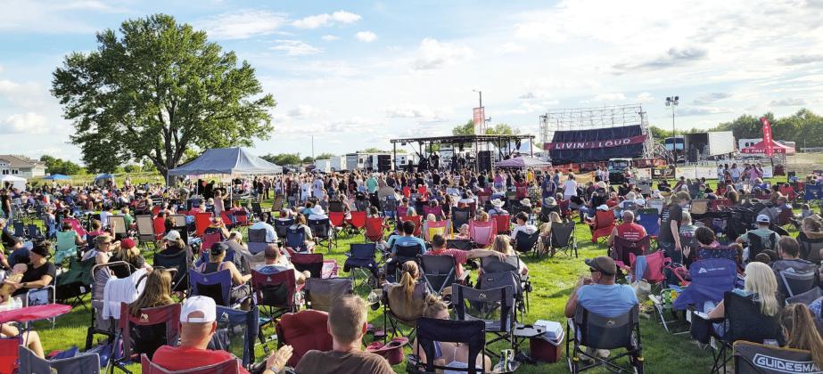 Despite the destruction of the stage and changes in the schedule, about 5,000 people attended the Livin’ Out Loud event on Aug. 15.