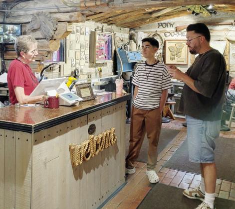 Livin’ Out Loud headline performer Danny Gokey and his 13-year-old son Daniel were given a tour of the Pony Express Station while in Gothenburg on Saturday.