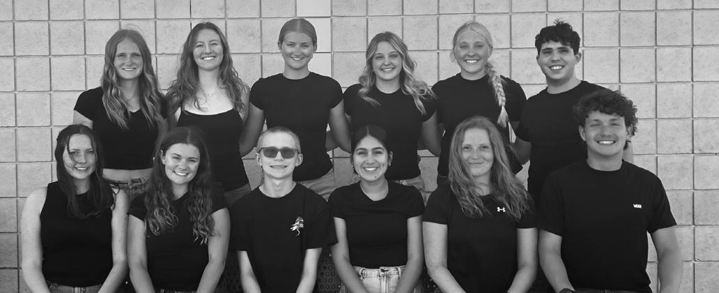 The Gothenburg city swimming pool is open for the season! The dedicated team of lifeguards who will be watching over the swimmers this year are: Front Row, from left, Molly Therrien, Emily Cornwell, Landon Feather, Alexavia Mendez, Iva Rickertsen, and Blake Rickertsen. Not pictured is Logan Feather, Mavrix Butterfield, MJ Williams, and Teague Butterfield; Back Row, Payton Stienike, Mariana Beavers, Kiarra Jonas, Greenlee Jeffries, Halsey Thomalla, and Brant Miller. (Courtesy photo)