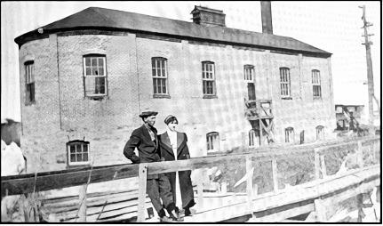 The Gothenburg Water Works &amp; Investment Company started construction of a powerhouse. About 80,000 bricks were used in the foundation. It was located southwest of Lake Helen. (Photo courtesy Gothenburg Historical Museum)