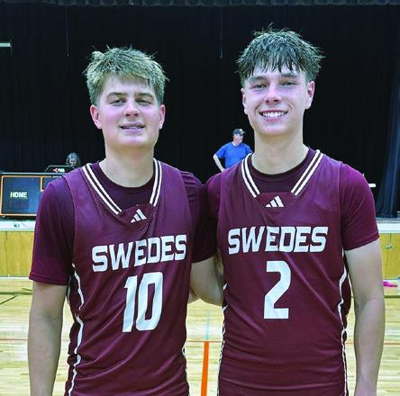 Boone Tederman, left, and Landon Mroczek represented GHS in the annual Black &amp; Gold High School All-Star Game Saturday in Sutherland. (Photo courtesy GHS)