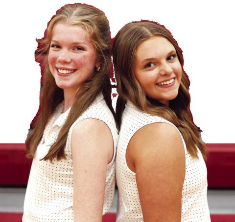 Amelia Haas and Adyson Stevens are the Swede golf team’s returning letter winners this season.