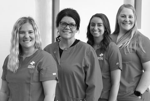 Gothenburg Health’s Population Health Team is, from left: Shay Holbrook, Jennifer Morgan, Jenna Lorenzen, and Ana Myers. (Photo courtesy Gothenburg Health)