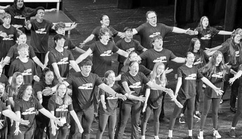 Kaylee Olsen of Gothenburg, pictured front center, was selected to perform with the Nebraska Theatre Academy in May in Omaha. (Photos courtesy Lori Long)