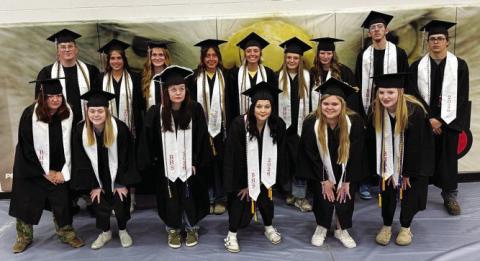 The Brady Class of 2026! Front row, l-r: Taylor Wiezorek, Abigail Welte, Abigail Robison, Hallie Johnson, Ava Vaughn, Kelcie Motsinger. Back row: Haydn Thomsen, Lydia McGown, Payton Stienike, Ella Lydic, Shyann McConville, Kennedi Cook, Peyton Hasenauer, Gatlyn Carr. Not pictured: Torean Britt. (Photo courtesy BPS)