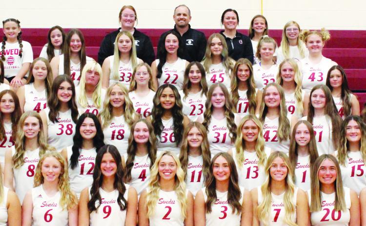 The 2026 GHS volleyball team members
