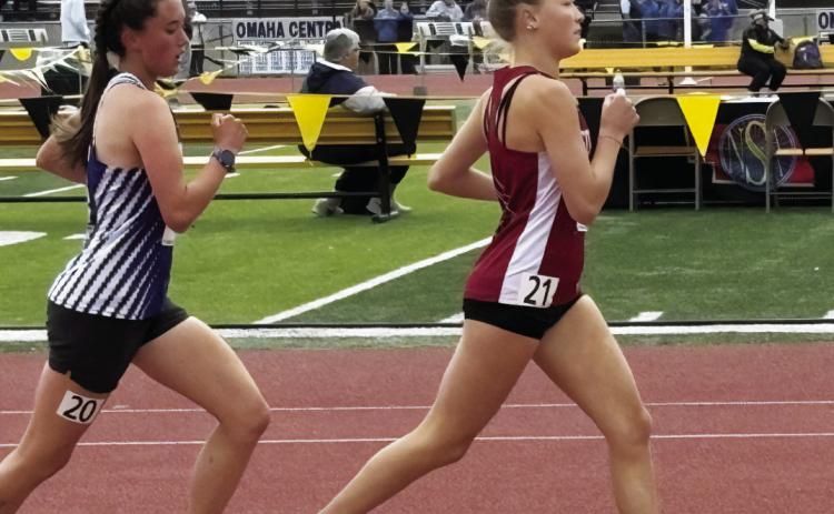 Scout Bell finished the season with her best time of the year in the 3200m and a personal best time in the 1600m in Omaha.